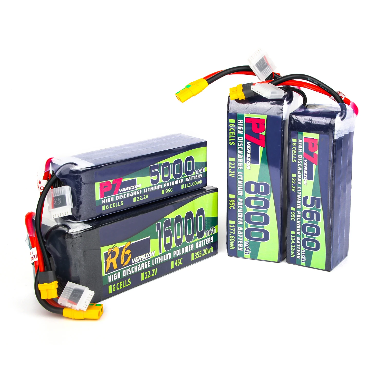Lipo battery 6S 22.2V  5000/5600/8000/16000mAh 95C 45C 6S1P RC Battery with  XT60 XT90-H Plug for Agricultural plant protection