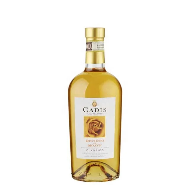Italian Sweet Dessert Wine - Recioto di Soave Classico - Cadis - Glass Bottle 0,5 - Color: Golden Yellow - Palate: Sweet