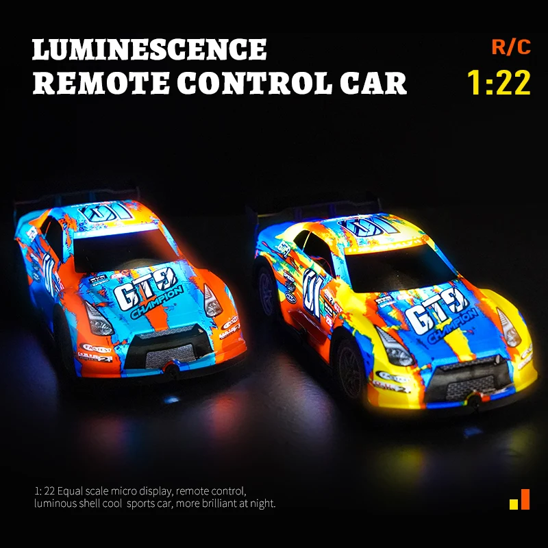 P220 1/22 Scale RC Car Unique Design Racing Vehicle Toy with Remote Control Lights for Kids