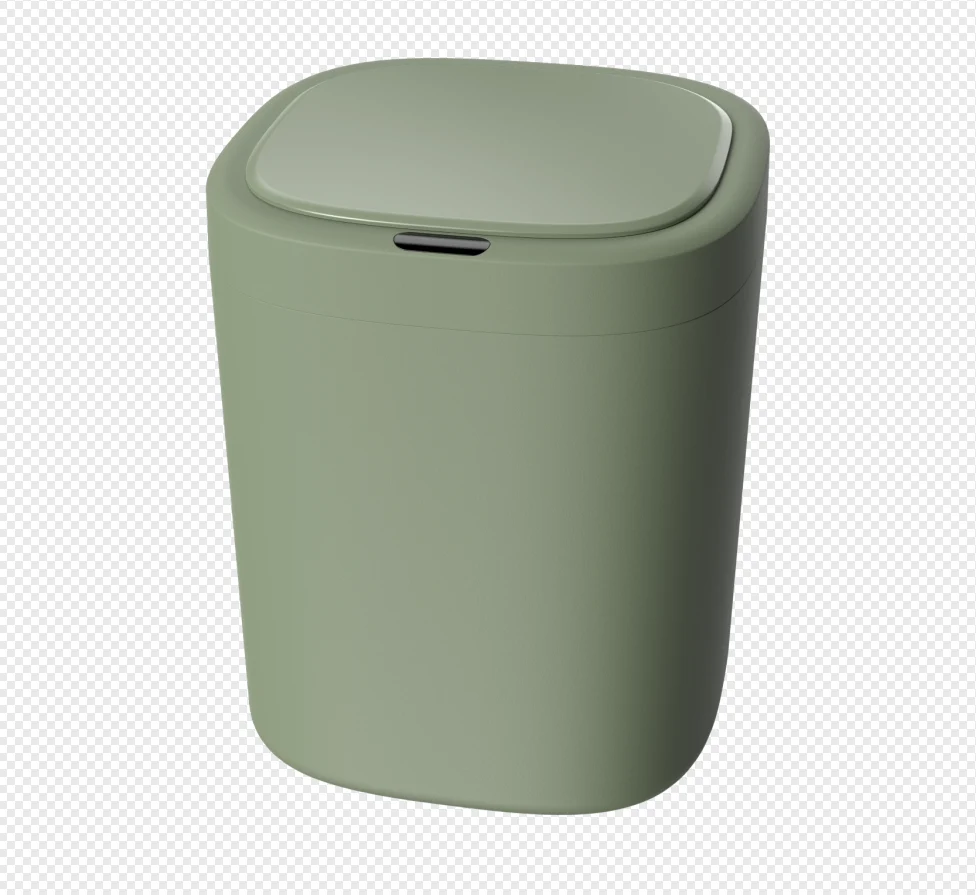 Newest Automatic Trash Can with Lid Bathroom Touchless  Smart Motion ABS PP plastic Sensor Trash Can 2024