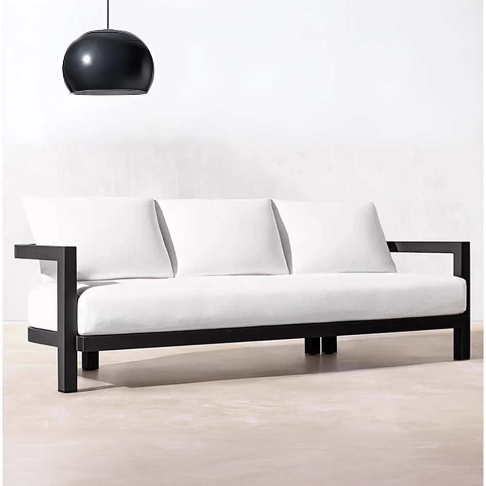 Factory Customization Luxury Patio Outdoor Furniture With Cushions Aluminum Frame Garden Sofa Set