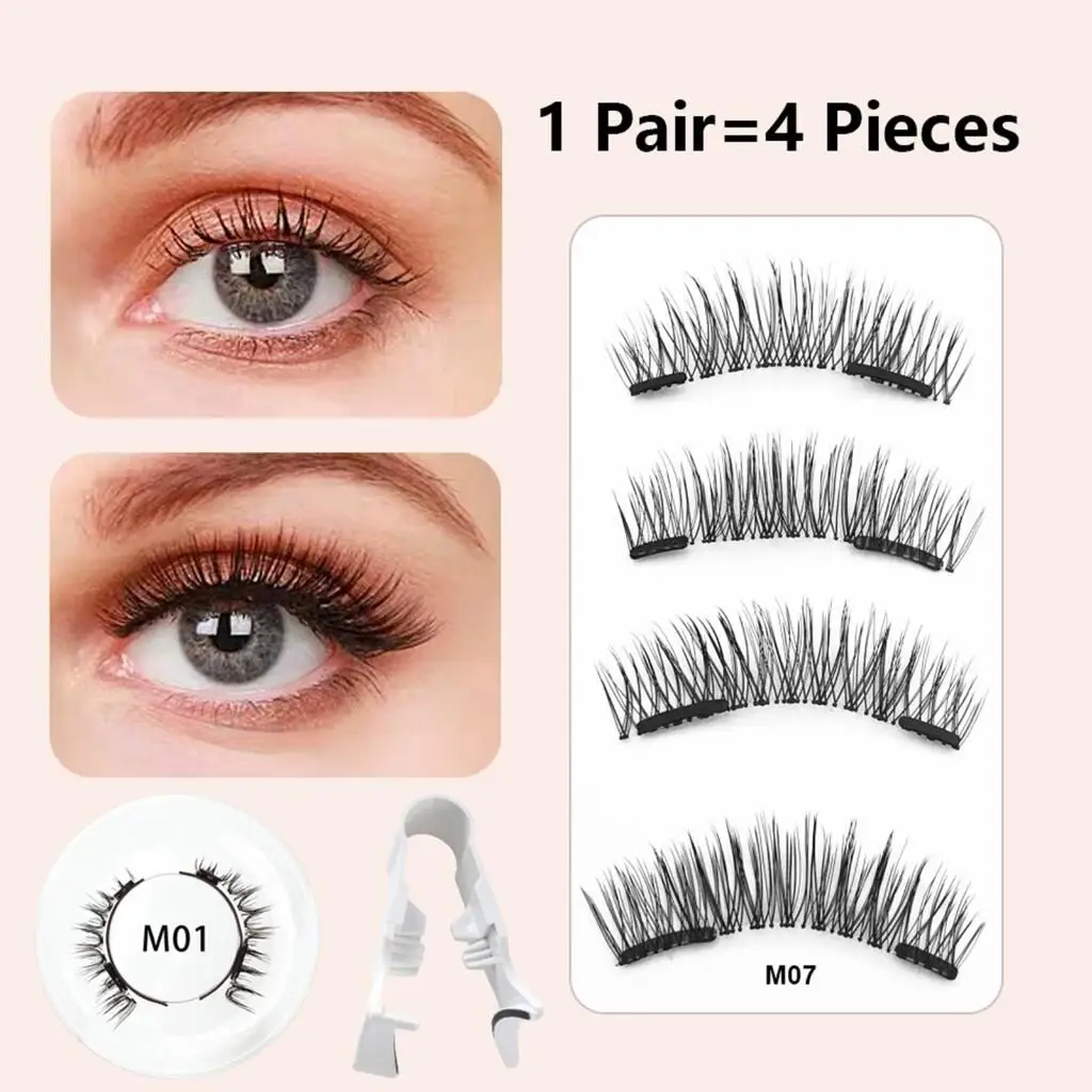 Wholesale Private Label Pestaa Magnetiva Silk 3d Faux Mink Magnetic Lashes Soft No Glue Quantum 1 2 3 Magnets Magnetic Eyelashes