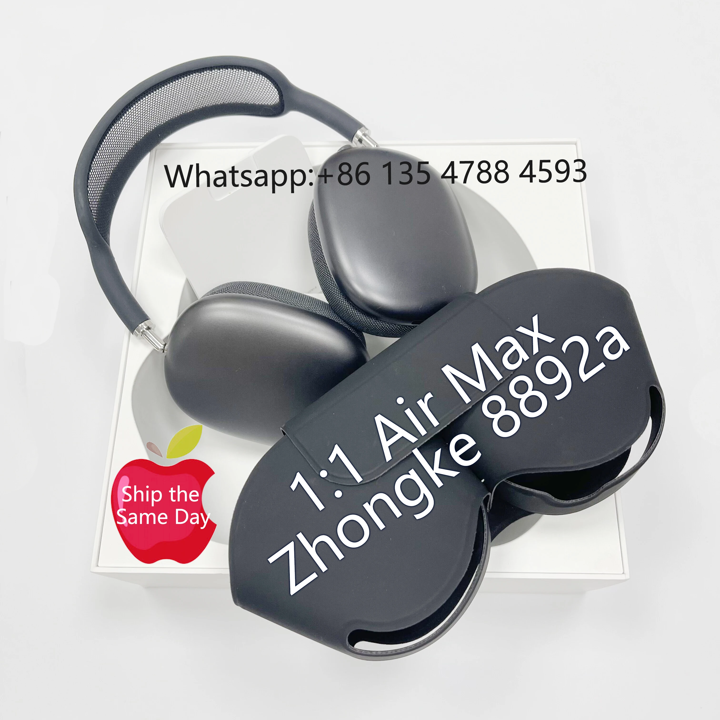 
Zeware Bluetrum 8892a ANC Serail Number Super TWS Headsets AirPod Max Headphone Original case for Apple Earphone 