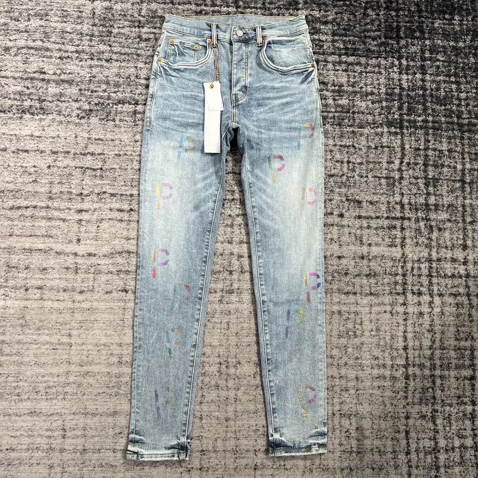 xxxxl brand Drop Shipping Mens Denim Pants Plus Size Casual Pattern Ripped Skinny stacked camo stacked jeans