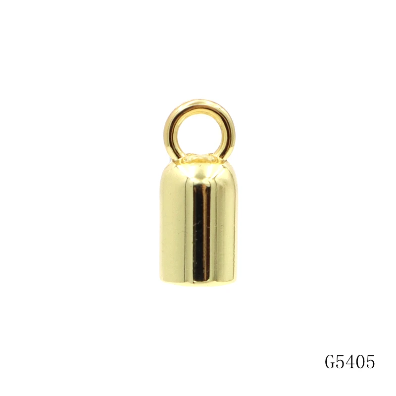 Handbag Hardware Manufacture Small Metal Stoppers Leather Cord End Capcule End With Tassel