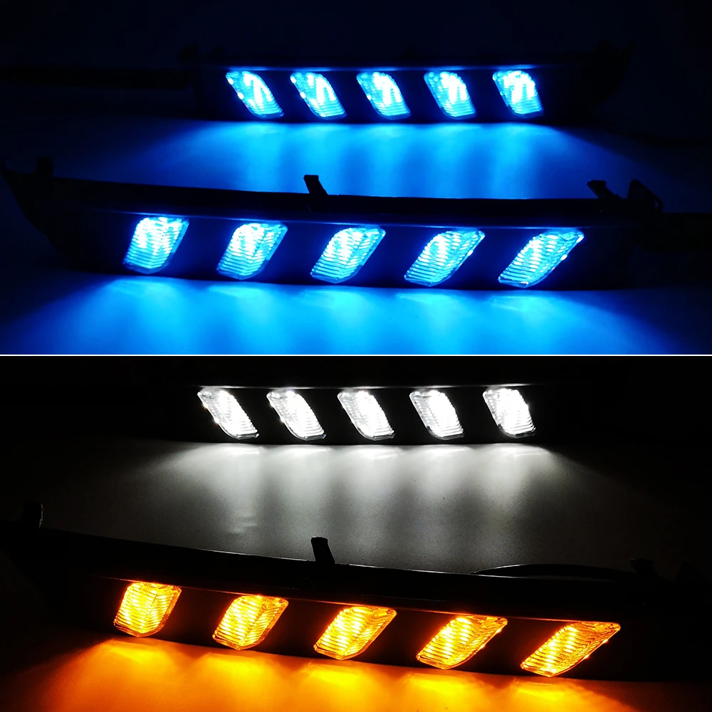 1 Pair DRL Daytime Running Light LED Fog Lamp For Toyota MARK X REIZ 2004 2005 2006 2007 2008 2009