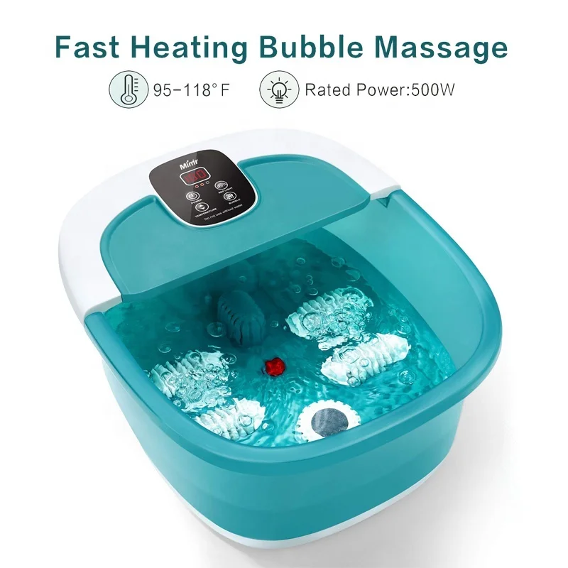 Factory 500W 3 in 1 Plastic Healthy Pedicure Machine Foot Spa with Bubbles & Heat & Red Lights
