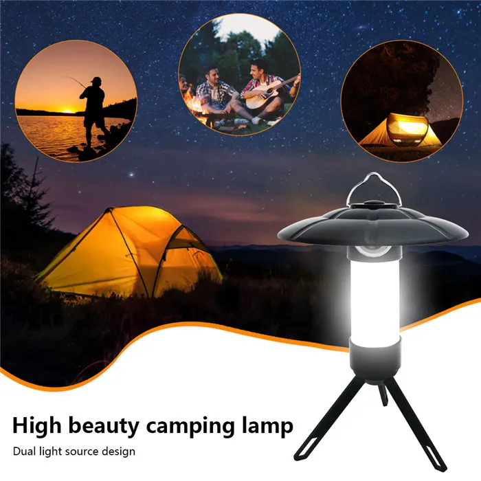 Portable Emergency led Camping Light Multi-Function Small XPE Tent LED Lamp Rechargeable 200Lumen camping lantern