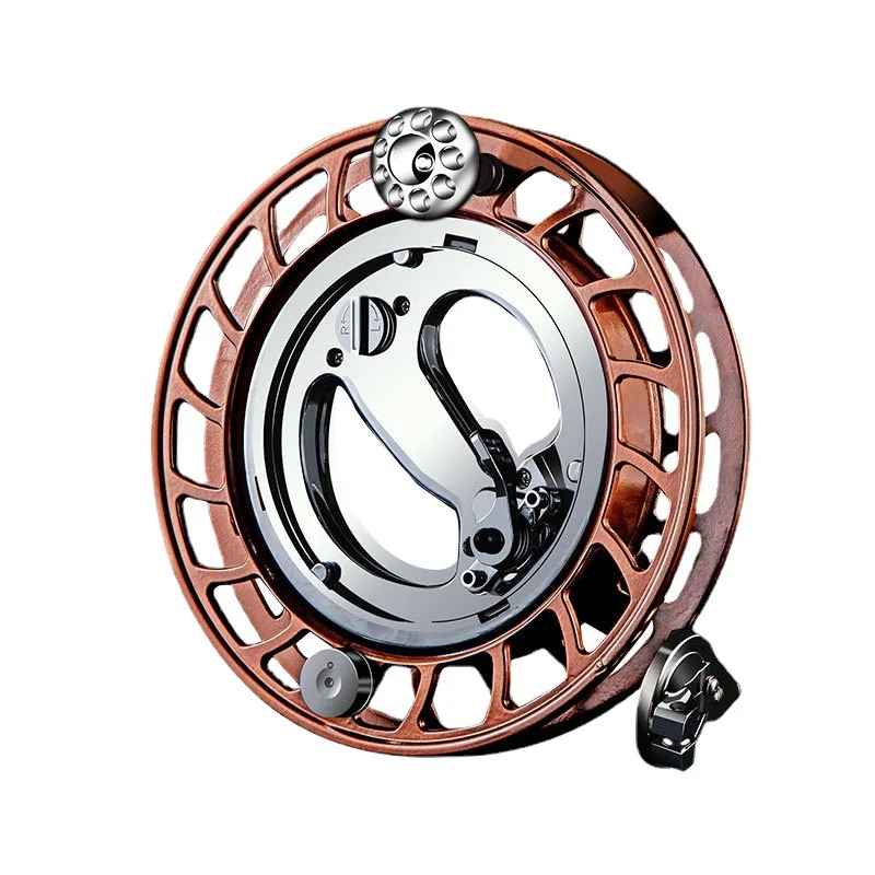 Катушка для воздушного змея, большая ручная катушка из нержавеющей стали с автоматическим втягиванием тормоза, магниевого сплава