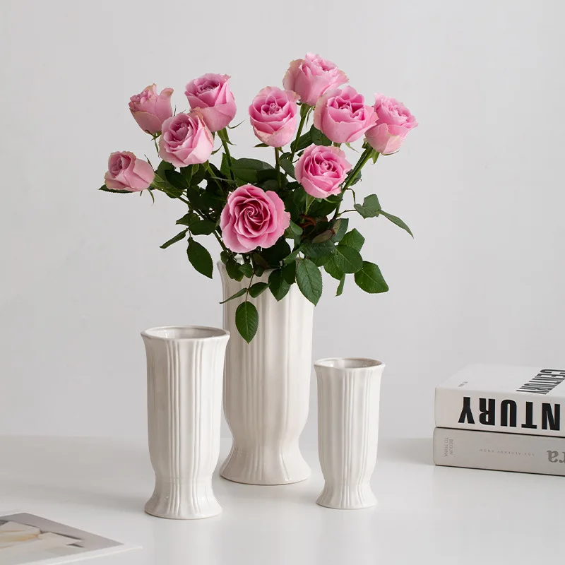 Customized size antique modern vase beautiful flower vases for living room decor