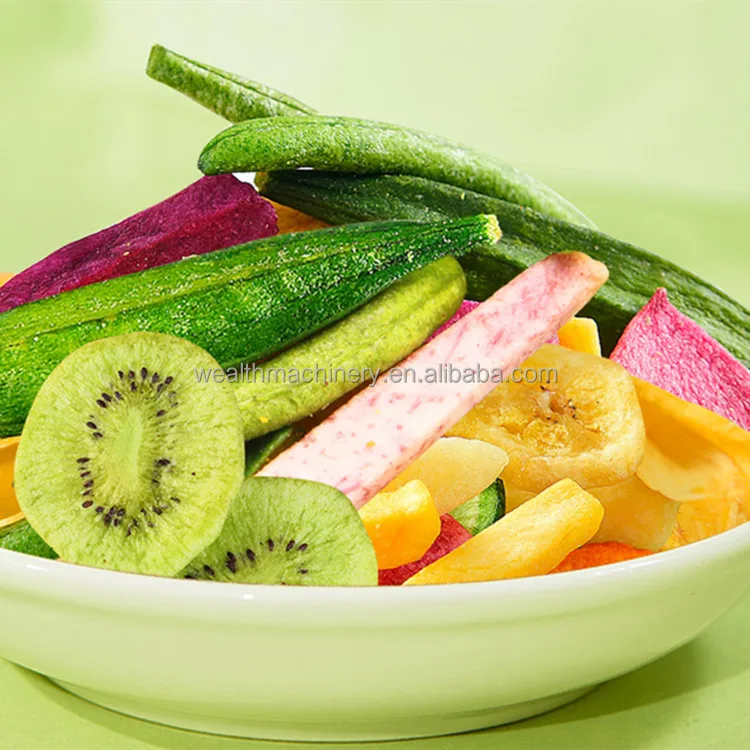 Dry fruit production line leaf persimmon Dragon fruit kiwi slice drying frozen vegetable dried fruit drying production line