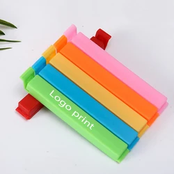 Cheap logo custom plastic closing clips food coffee tea bag sealing clip for food advertising giveaway promotional gifts