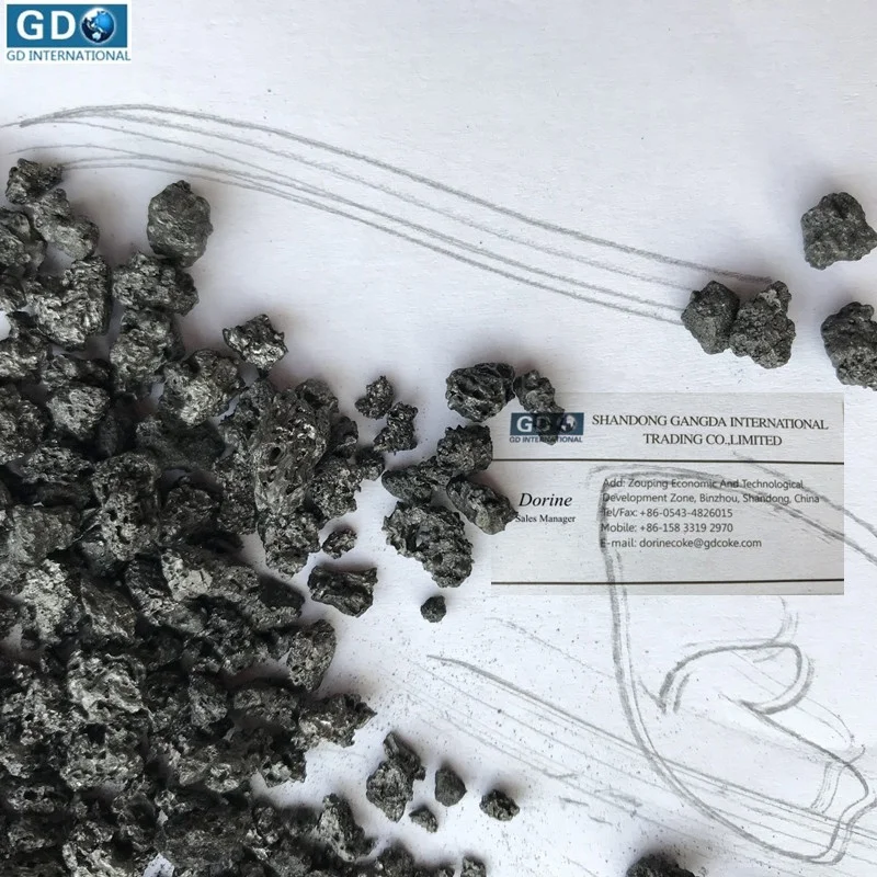 High quality graphite recarburizer Graphite petroleum coke with high carbon 98.5%, low sulfur 0.05%max