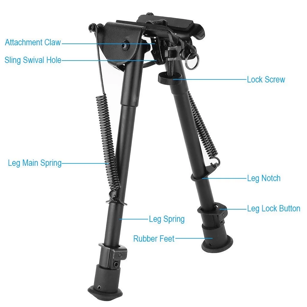 Tactical 9-13 inches sport tripods camera tripod fit 20mm mount