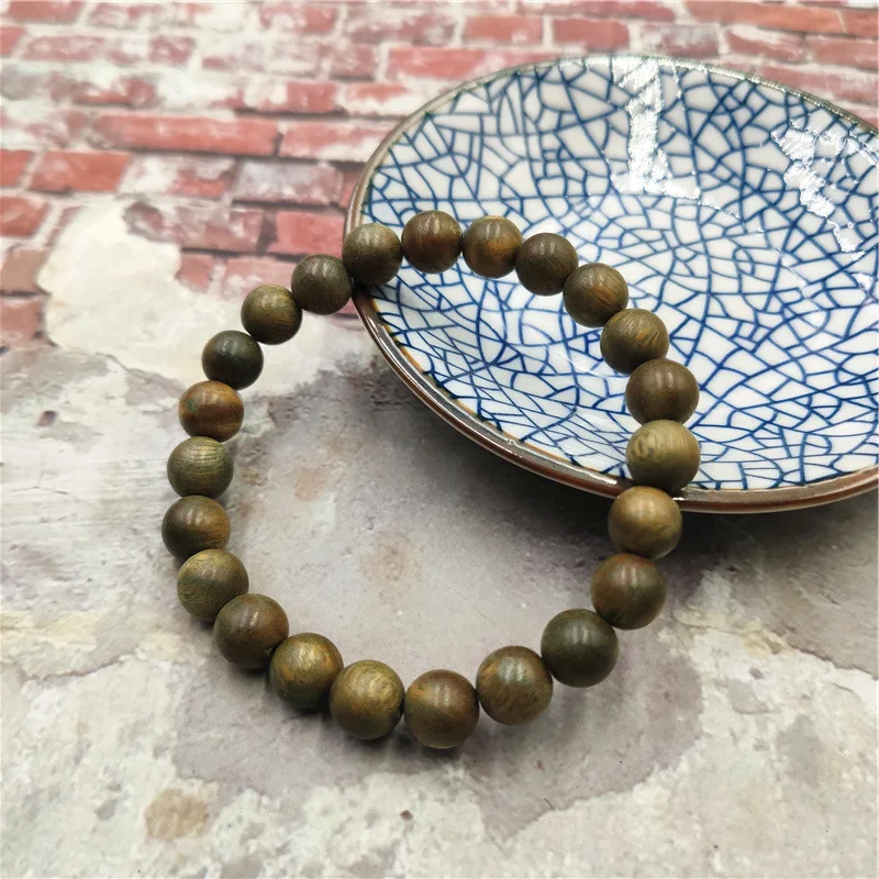 Bracelets En Bois Hommes Handmade Natural Wooden Bead Bracelets Elastic Wood Bead Bracelet For Men Pulsera De Cuentas