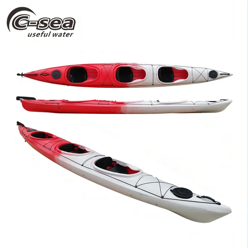 560cm 3 person sit in ocean kayak for rental business