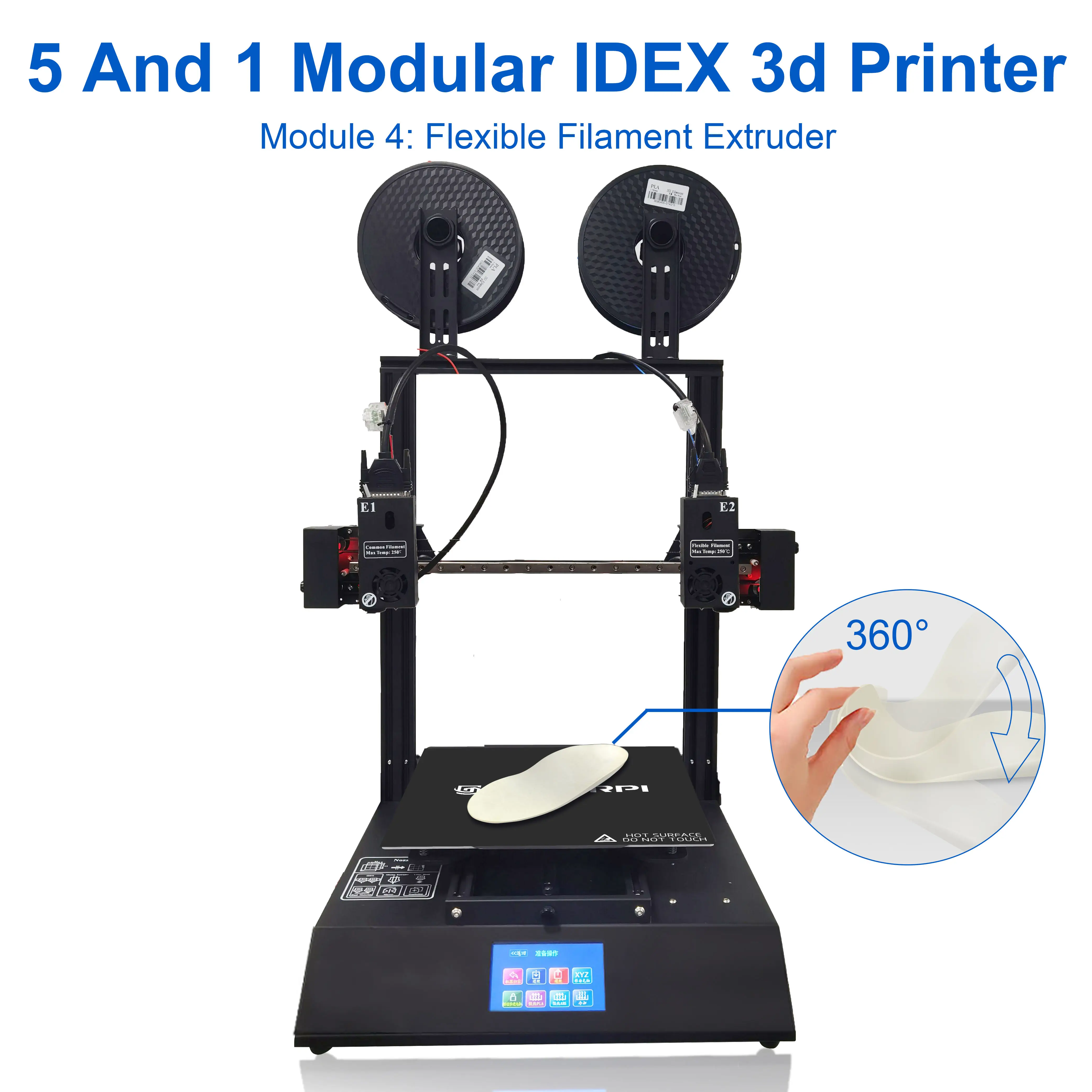 MakerPi P3 PRO 3 In 1 3D Printer Laser CNC 3D Printer Dual Head 3D Drucker Laser