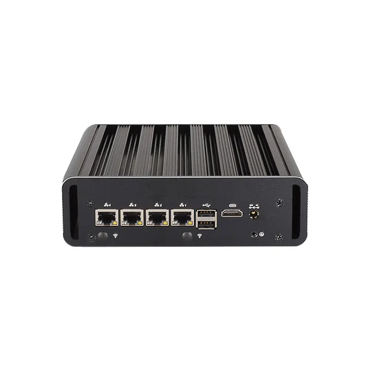 Mini PC Firewall 12th Gen N100 Router 4x i225 i226 2.5G LAN Industrial Fanless Mini Computer 2*COM RS485 RS232 Home Server