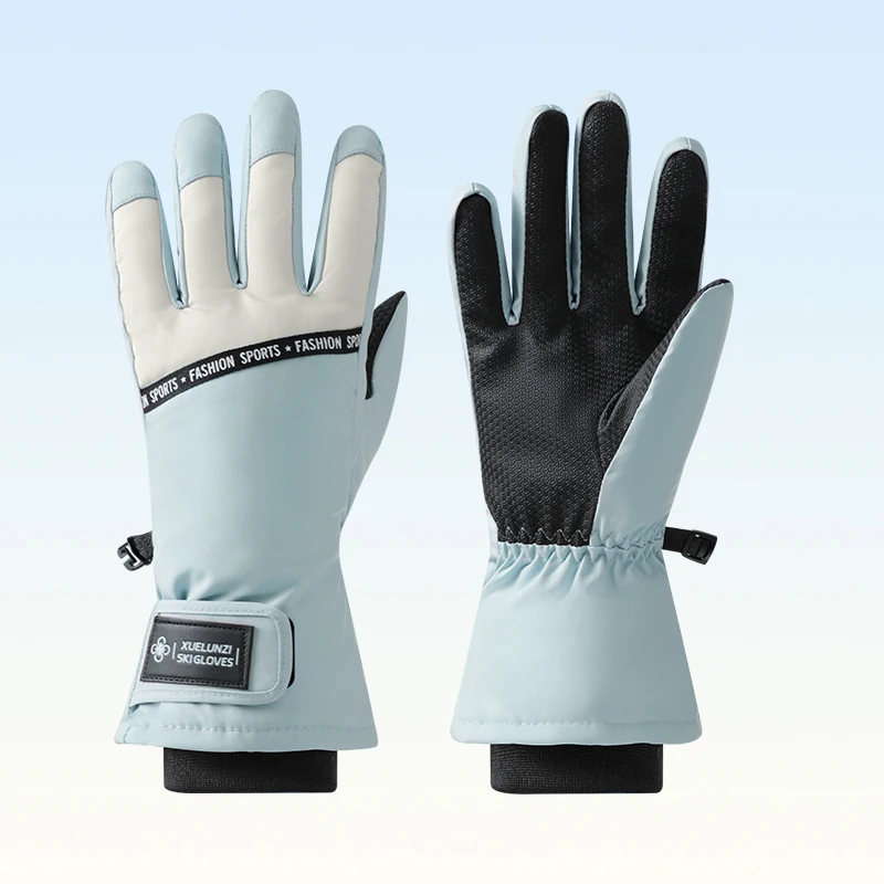 Waterproof Non-slip Keeping Warm Touch Screen Five Finger Outdoor Ski Gloves For Women