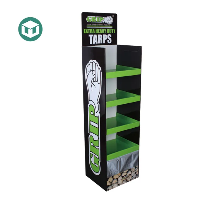 Corrugated Product Display Shelf Table Top Shipper PDQ  Corrugated Paper Display Box Store Seed Counter Cardboard Display