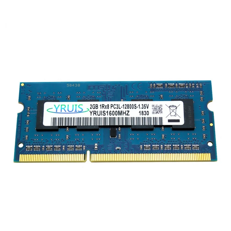 YRUIS factory Outlet DDR3 2G 1600MHZ 12800S 1.35V Blue 8-core RAM FEDEX Laptop Ram Memory Compatible with All
