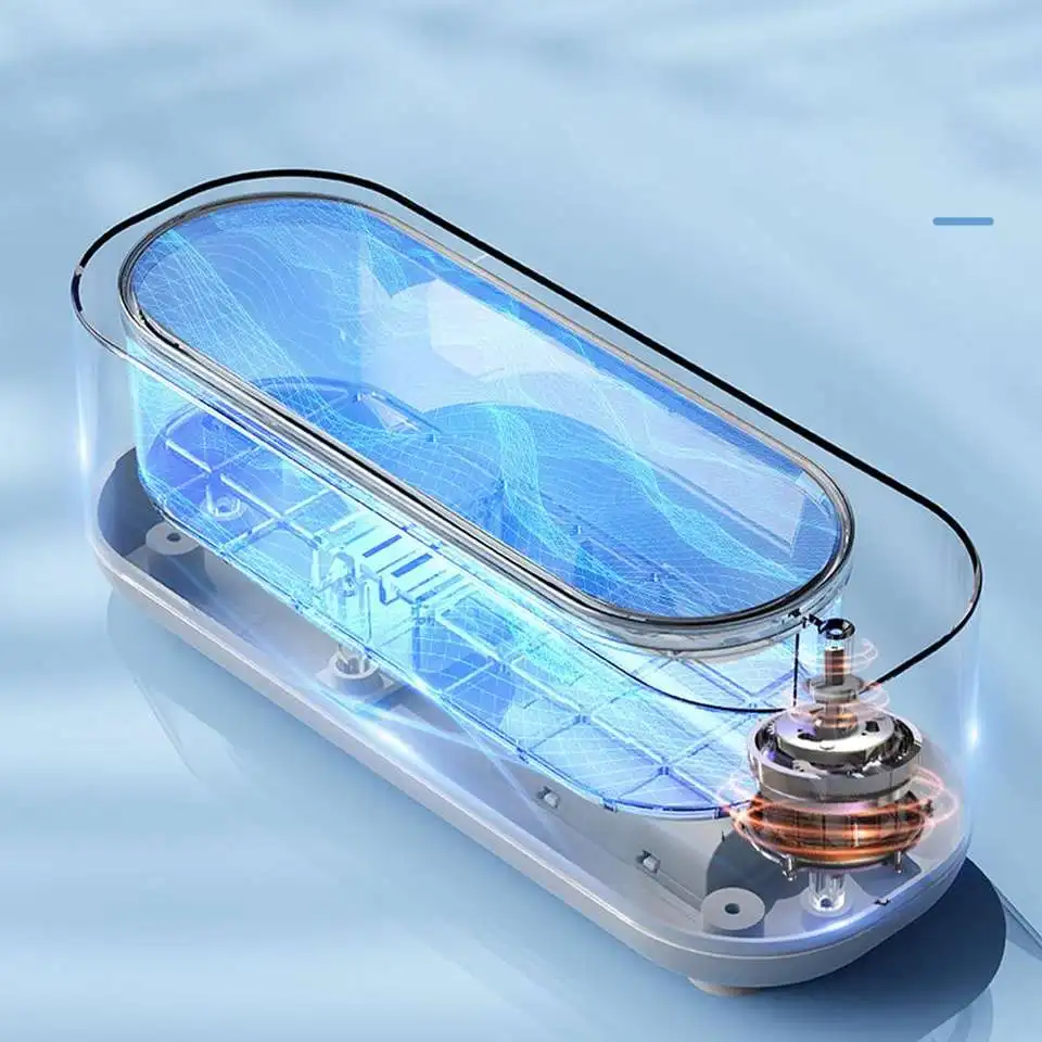 Mini Household Ultrasonic Cleaner Portable Jewelry Glasses Cleaning Machine Waterproof UltrasoundVibrator Cleaning Box