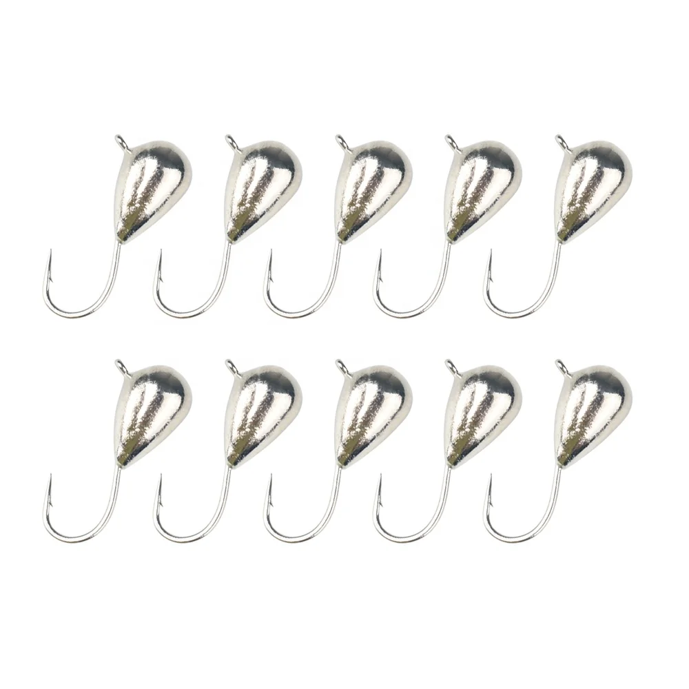 100g/per bag Master Fishing Amazon Tear drop shape tungsten ice fishing jigs Outdoors Tungsten Jig  2.7mm-10mm