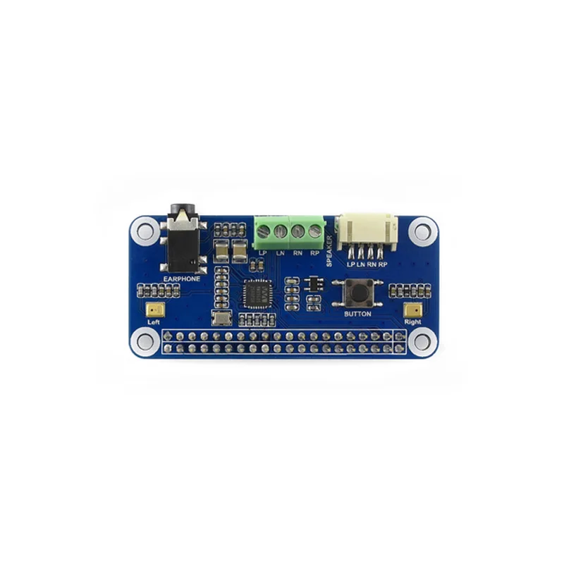 WM8960 Hi-Fi Sound Card HAT for Raspberry Pi Zero/Zero W/Zero WH/2B/3B/3B+/4B Stereo CODEC, Play/Record
