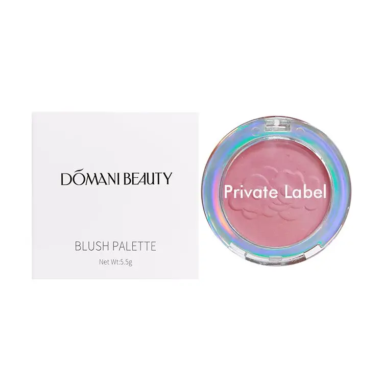 6 Colors Transparent Monochrome Blush Flower Single Blush Private Label