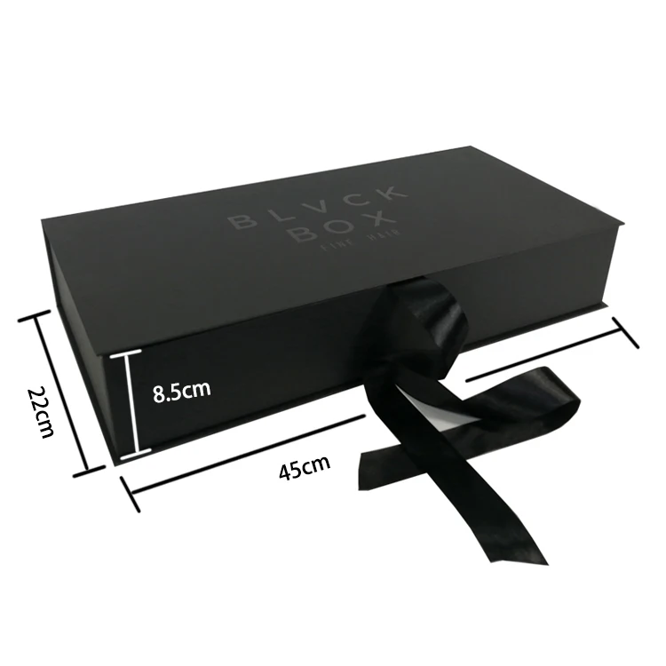 
Factory Directly Headwear Crown Jewelry Hair/Wig Extension Packaging Boxes Custom Stamped Logo Amazon Box 