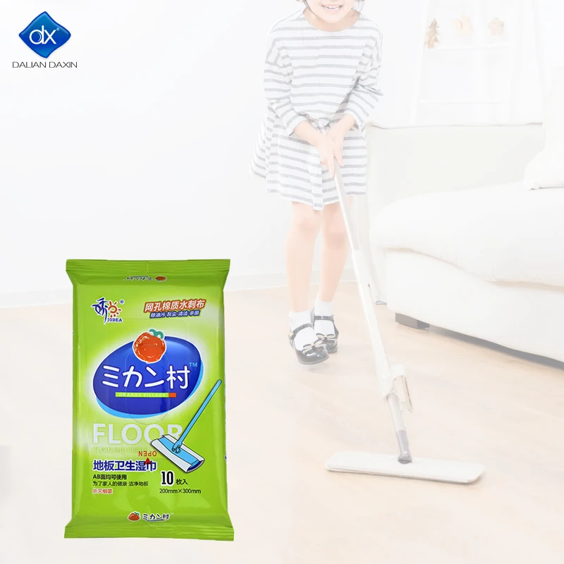 100% Polyester Disposable Non Woven Cleaning Wipe Static Dry Sweep Mop Floor Dust Cloth Floor Wet Wipes