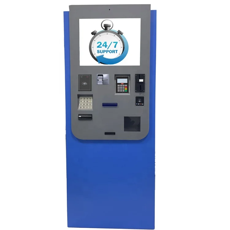 Station lobby ticket printing and payment terminal kiosk kiosk for sale