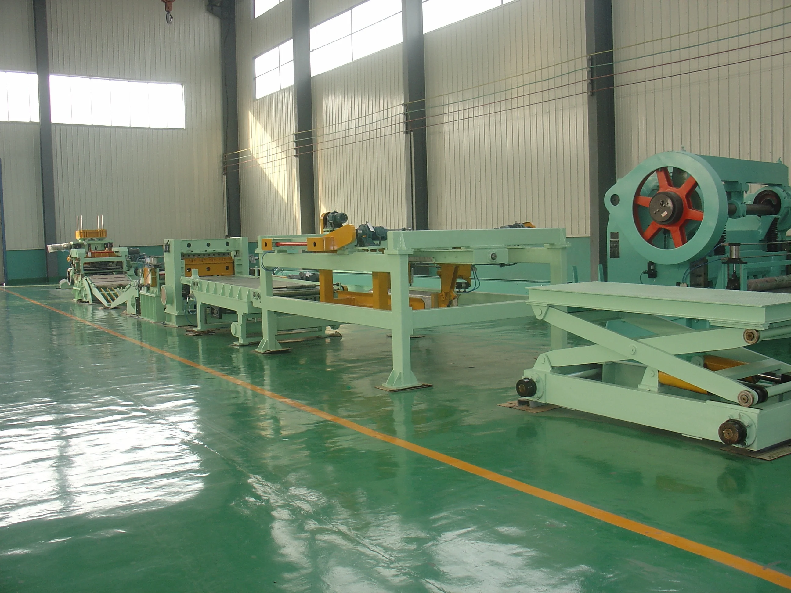 Flattening machinecoil straightening machineleveler steel sheetmetal straightening and cross cutting machine