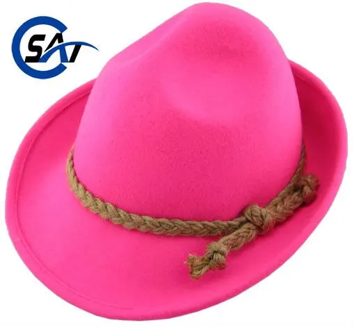 beautiful 100% wool women winter felt cowboy hat