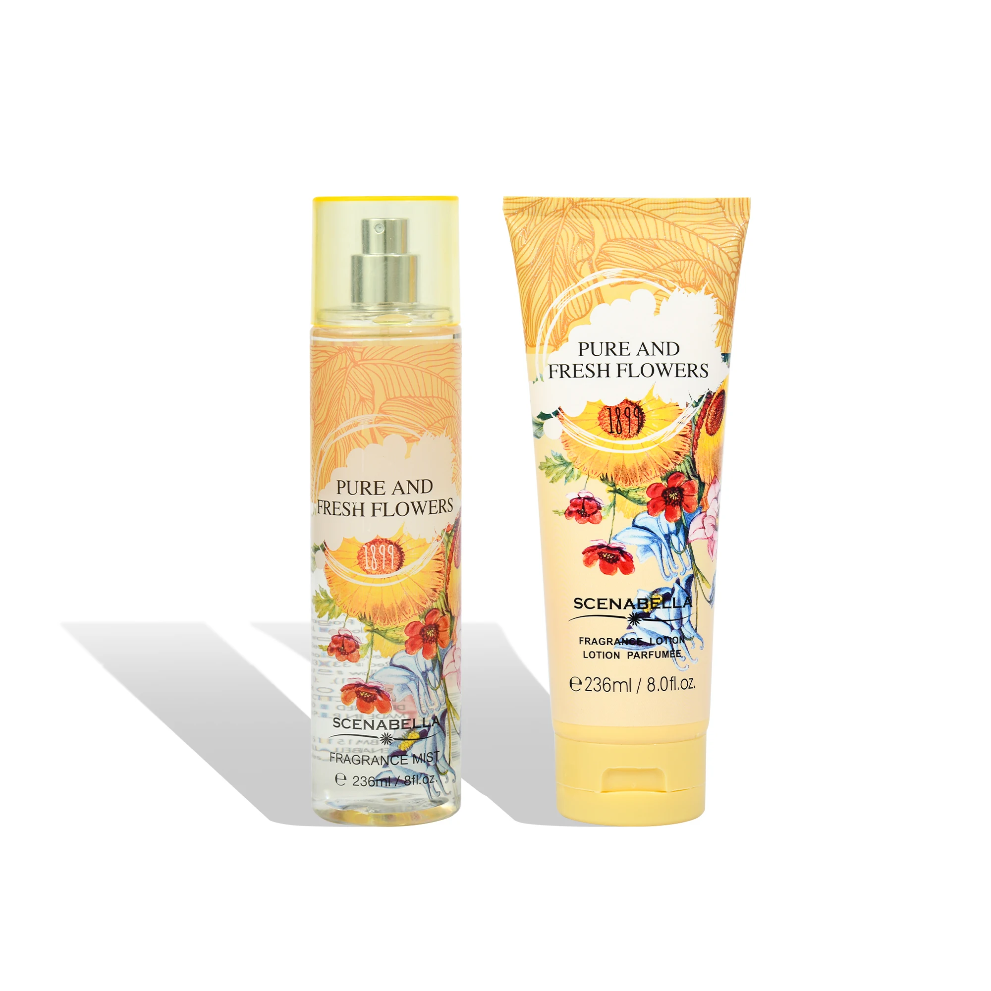 New Arrival Deodorant Perfume Spray Body Mist and Lotion Fruity and Flowers For Female