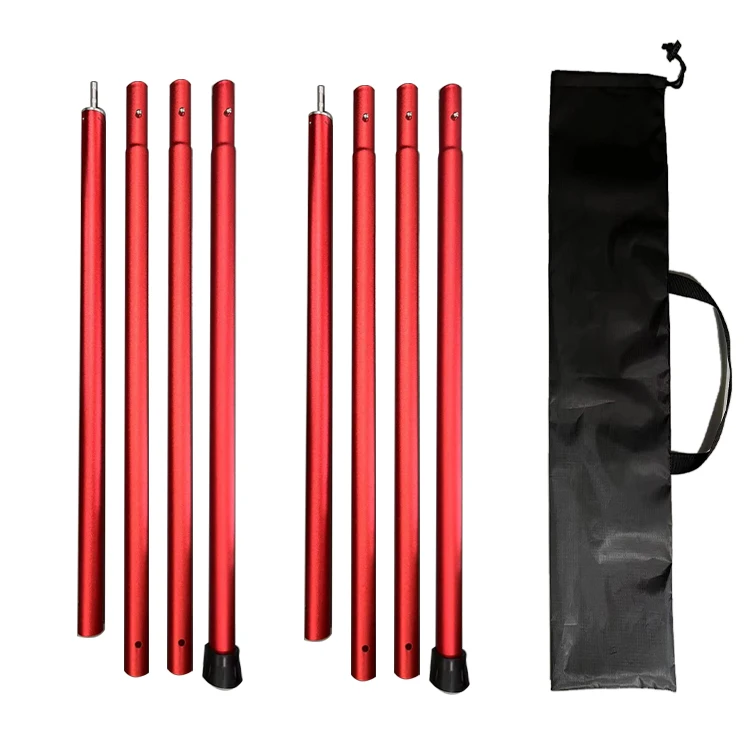 Tent Accessory 2.4 M Wholesale Adjustable Aluminum Poles Connectable  Light Aluminum Alloy Telescopic Pole For Tent