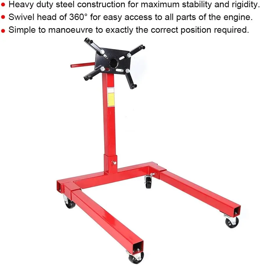 GTYPRO 1000 lbs Engine Stand Universal Car Engine Gearbox Mount Support Stand Workshop Maintenance Equipment
