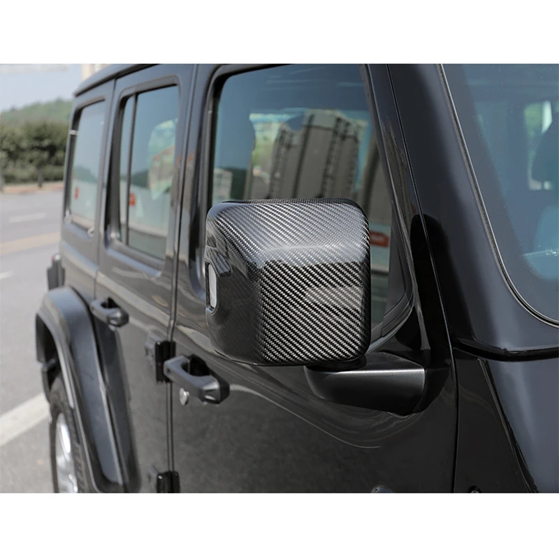 tantan For Jeep Wrangler Rubicon High Performance Carbon Fiber Custom Mirror Cover Sticker Glue Paste Install Highway Off Road