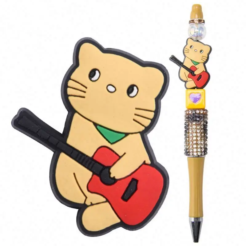 eco-friendly stylish mk focal beads football team taylor bad bunny karol g one piece selena silicone focal beads for pen making