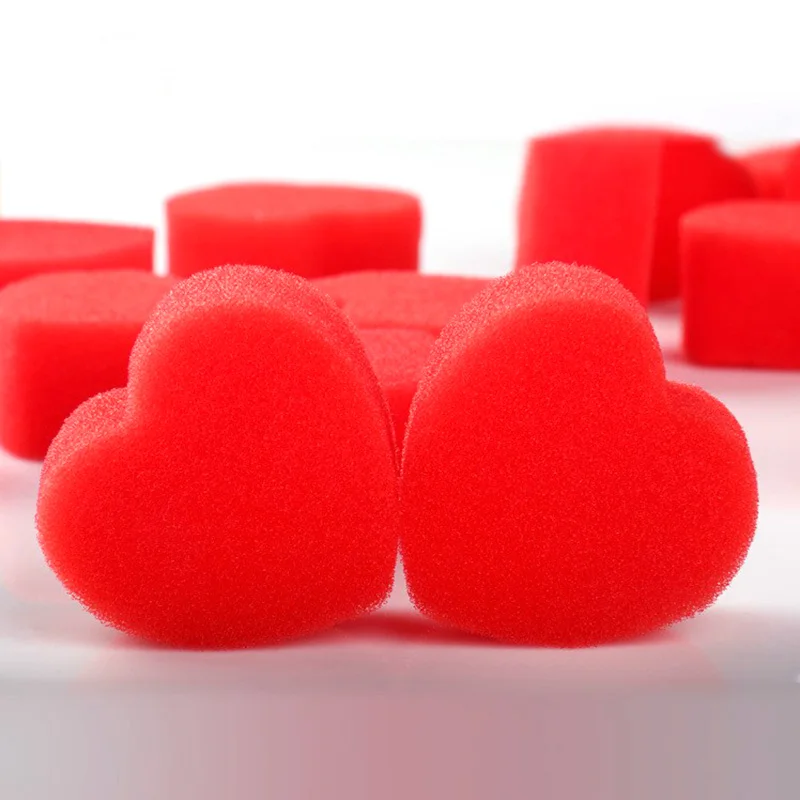 2pcs/set small size Multiplying Sponge Hearts Magic Tricks Soft Foam For Professional Magician Jumbo Mystery sponge Child Toys