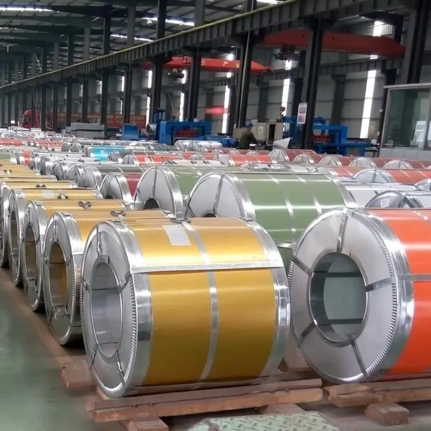 PPGI color coated galvanized steel sheet in coil manufacture factory  standard PPGI / PPGL color prepainted galvanized steel