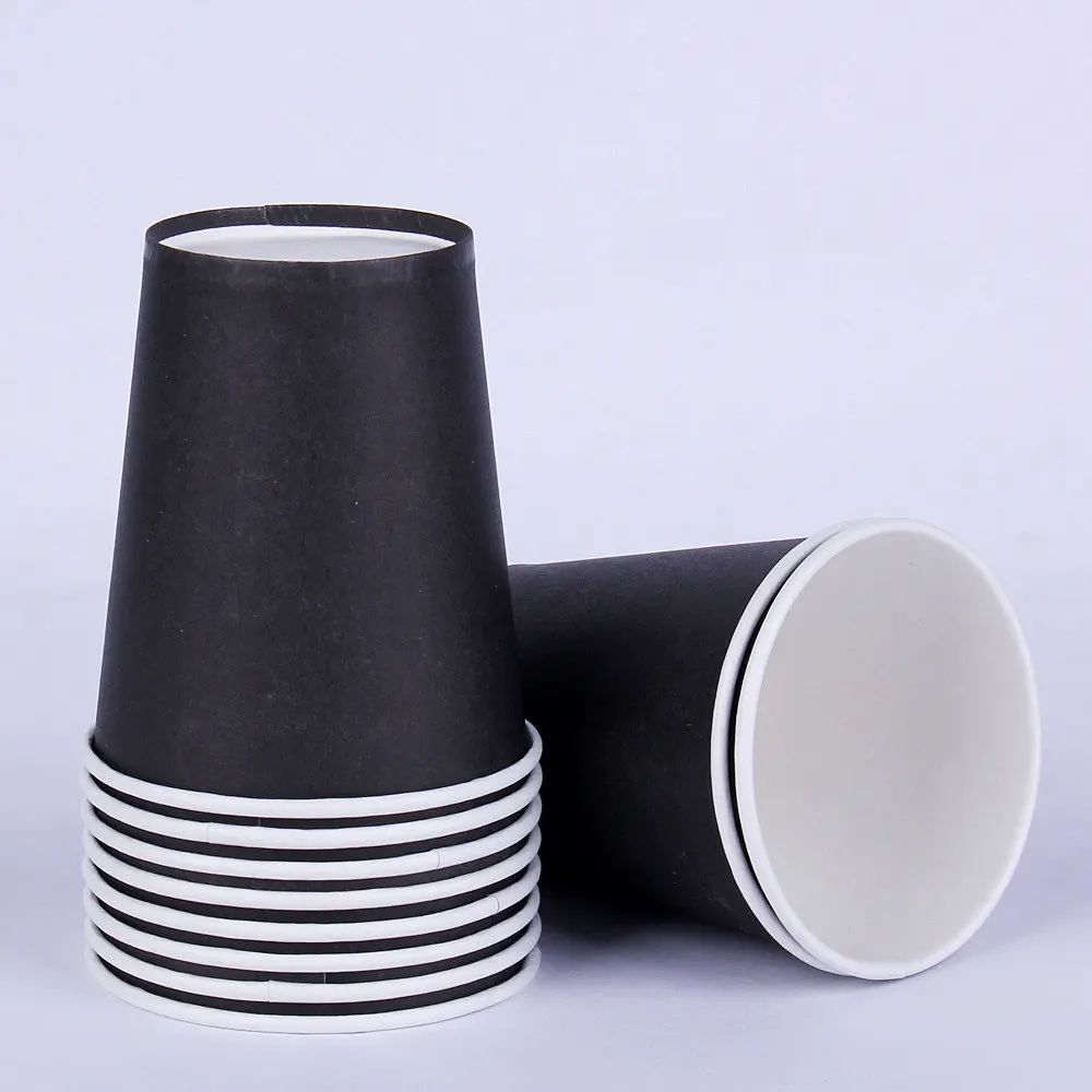 Disposable Paper Juice Cup DIY Decoration Baby Shower Kids Birthday Wedding Picnic Pure Colour Paper Cup