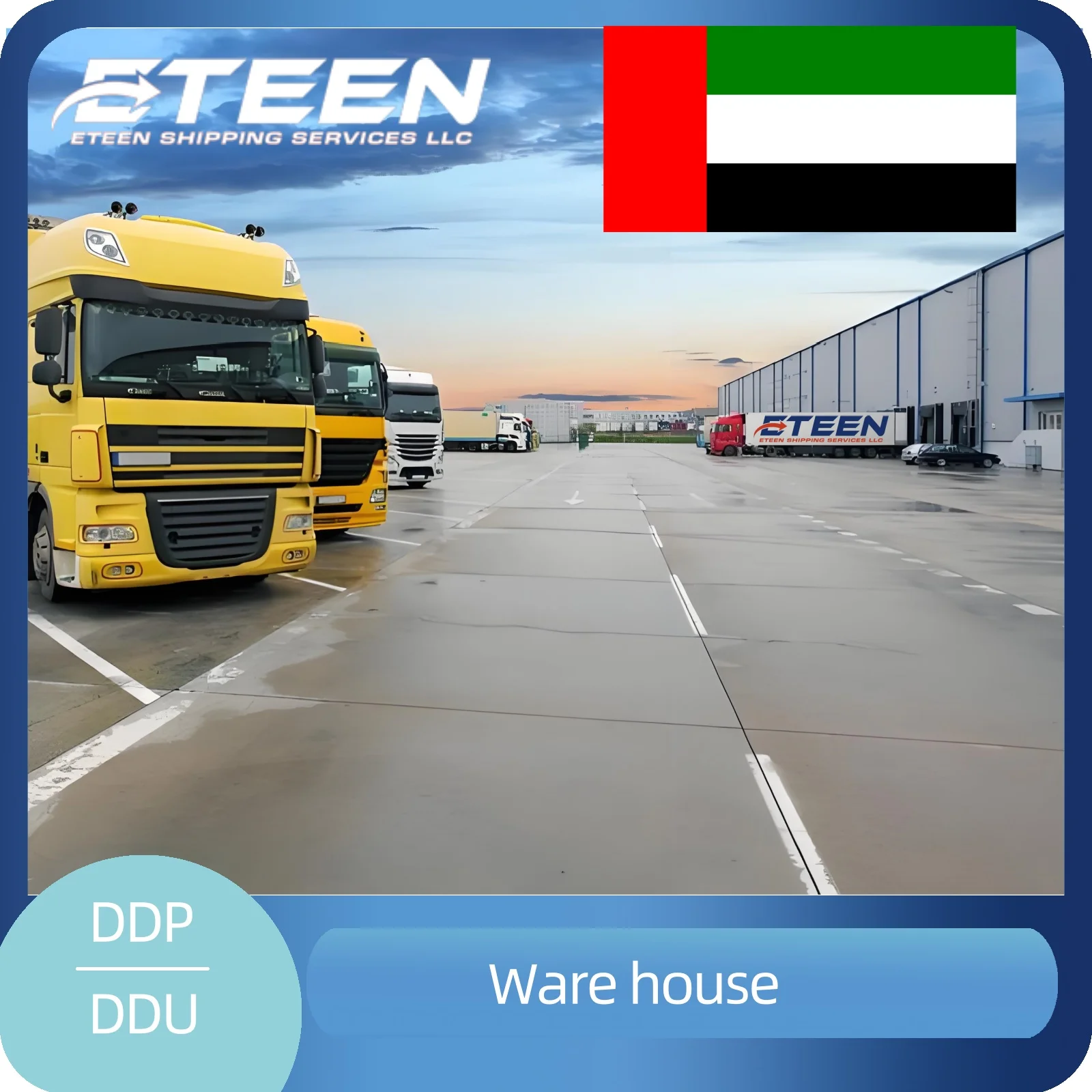 door to door supplier consolidation products freight cargo forward air shipping to UAE transport livraison products export
