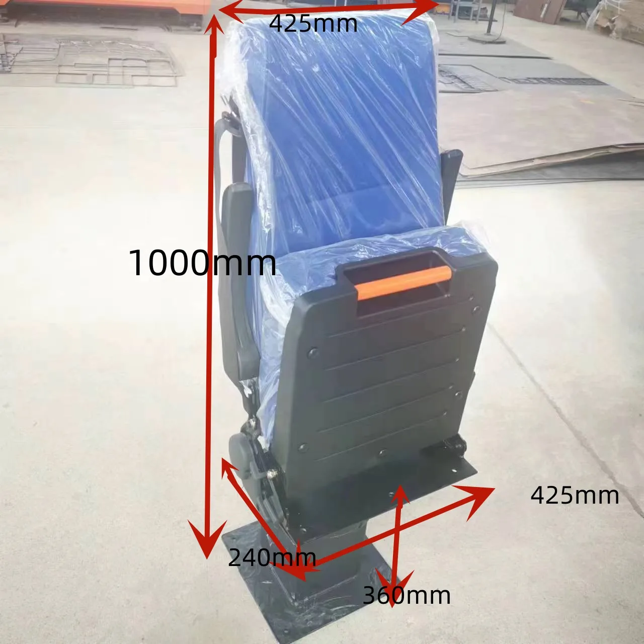 ambulance doctor seat with rotating and folding function