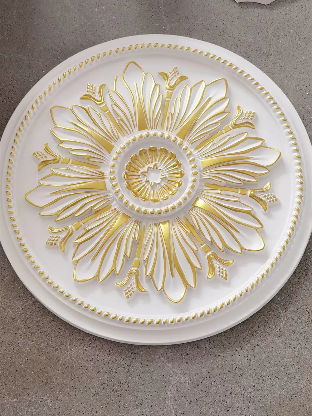 Hollow round cornice ceiling medallion ceiling roses roof moulding white PU