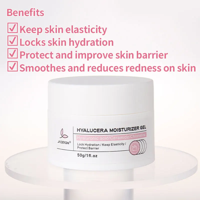 Private Label Cream Whiten And Moisturizing For Oily Skin Anti Aging/Ceramide Moisturizer Gel Hyaluronic Acid Cream