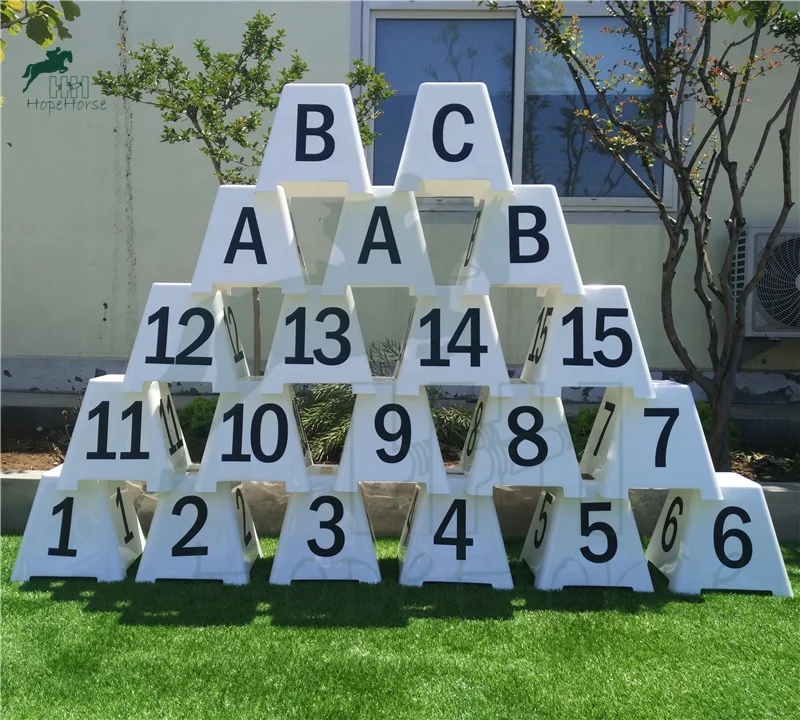 Equine show jump accessories Horse Show Jumping Letter horse jump markers