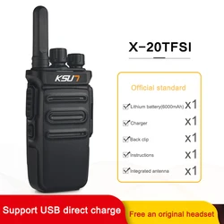 Mini Two Way Radio Receiver HF Transceiver Rechargeable Ham Radios Comunicador UHF 400-470MHz Waterproof Portable Walkie Talkie