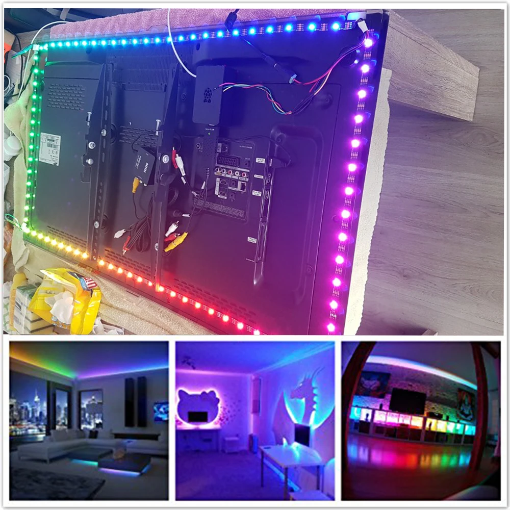 APA102 1 м до 5 DC5V цифровой полосы света Smart LED пикселей 30/60/144 светодиодов/m IP30/IP65/IP67 водонепроницаемый индивидуально адресуемых