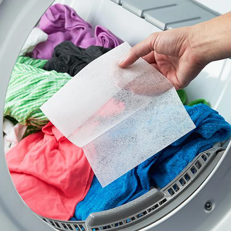 OEM/ODM High quality fabric Sheet Dryer Softener Sheet Laundry Sheet with Controling Static Cling In Fabrics